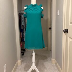 Vince Camuto Green Sleeveless Mini Dress